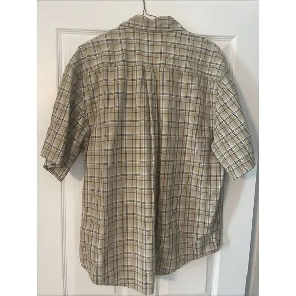Carhartt Shirt Mens Extra Large (XL) Button Down Short Sleeve Plaid Workwear - Picture 10 of 10